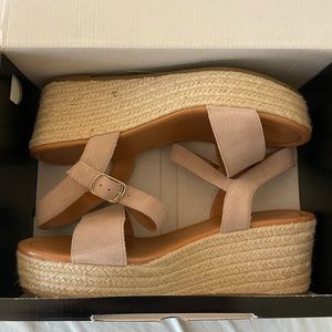 Taupe J. Crew Sandals